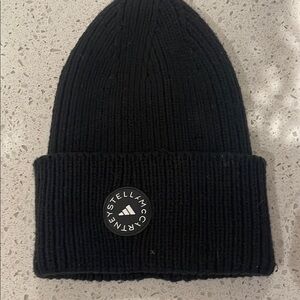 Stella McCartney Black Knit Beanie